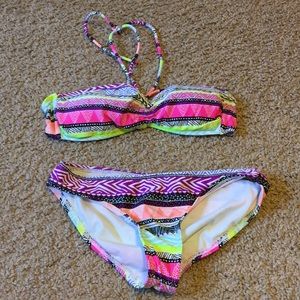 $8!! Multicolor bikini swimming suit set!